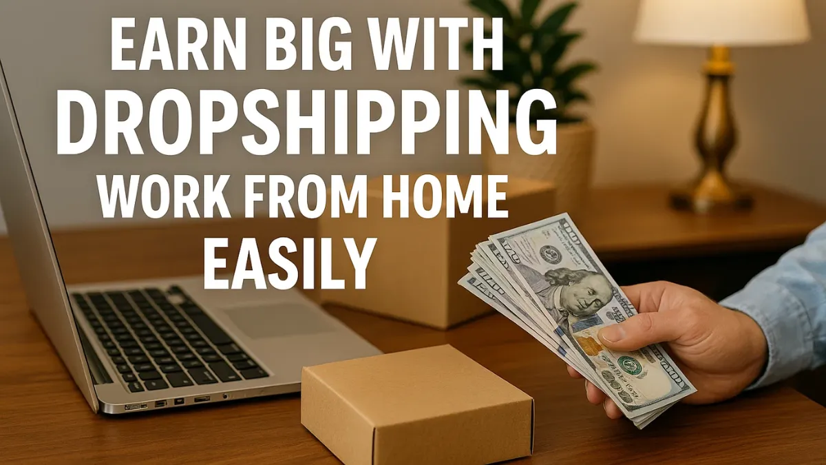 Earn Big With Dropshipping Work From Home Easily