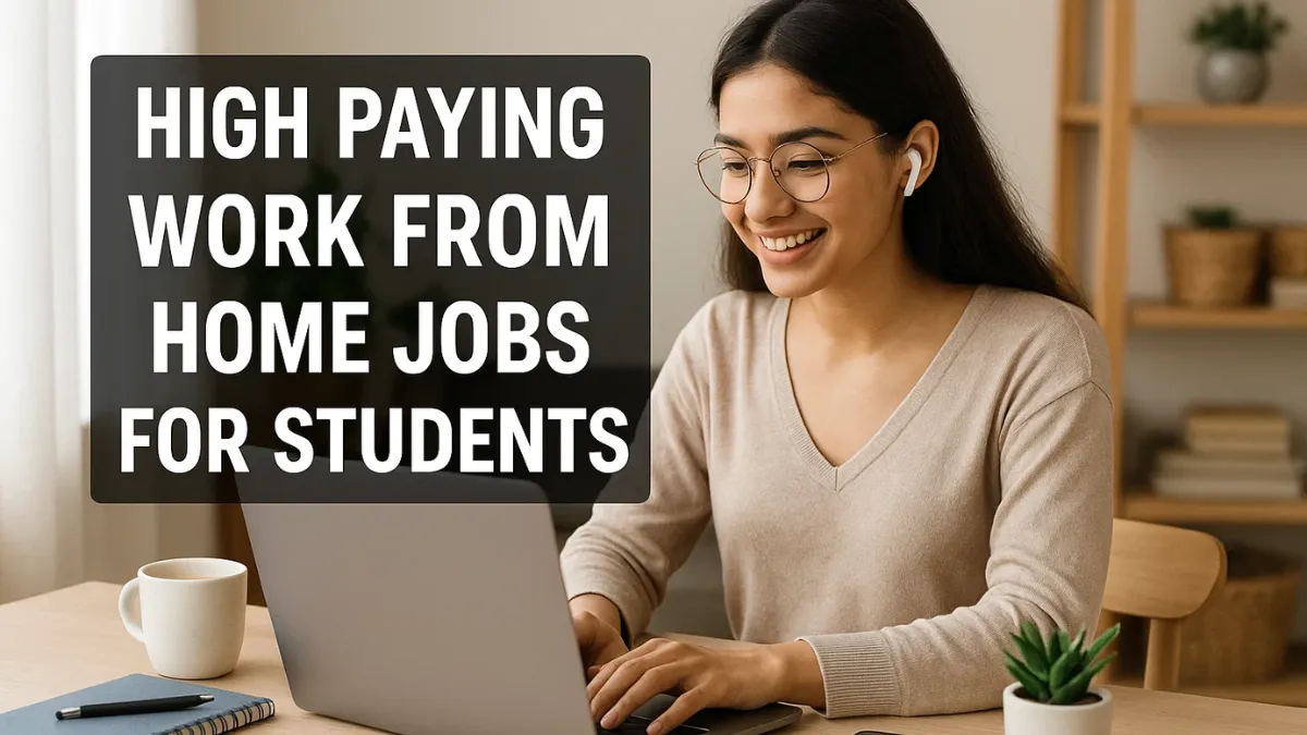 High Paying Work From Home Jobs for Students