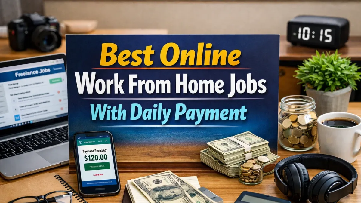 work from home jobs with daily payment