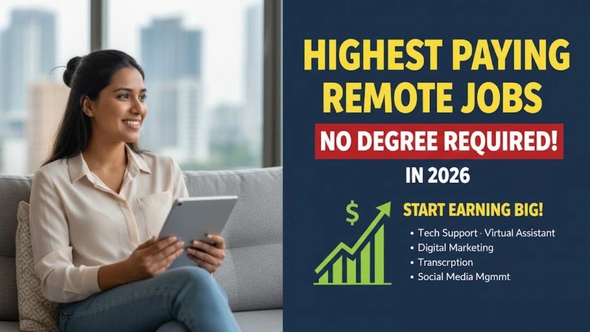 Highest Paying Remote Jobs With No Degree Required in 2026
